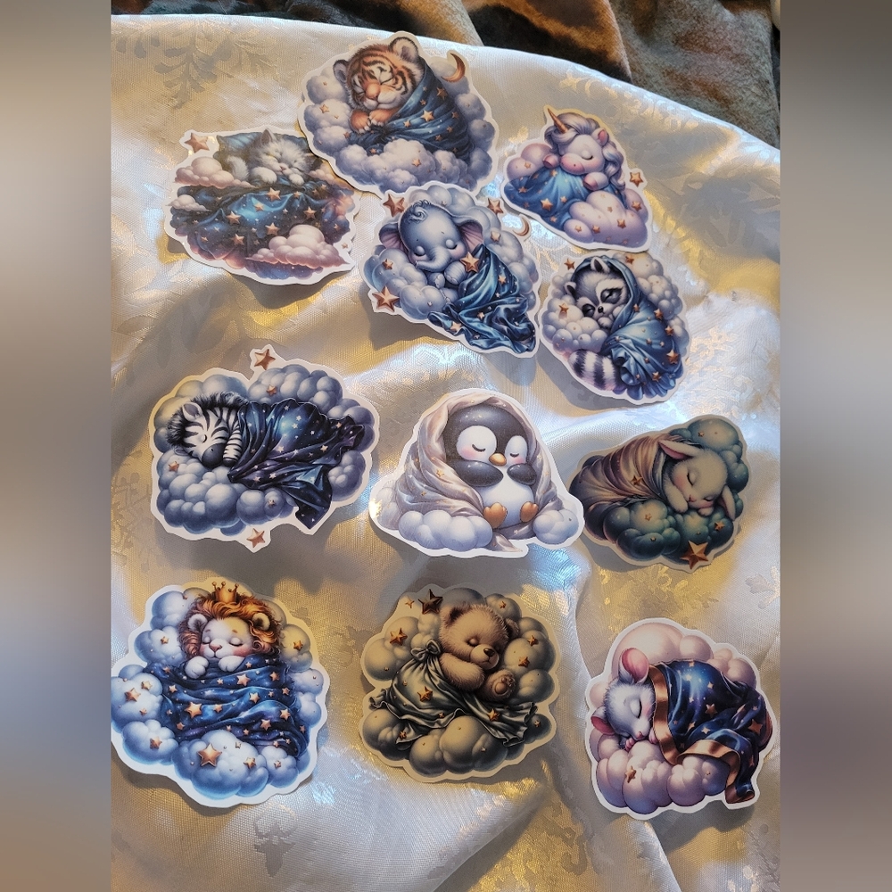 🌲BUY 1 GET 1 FREE 🌲 Sleeping Animals Sticker Set